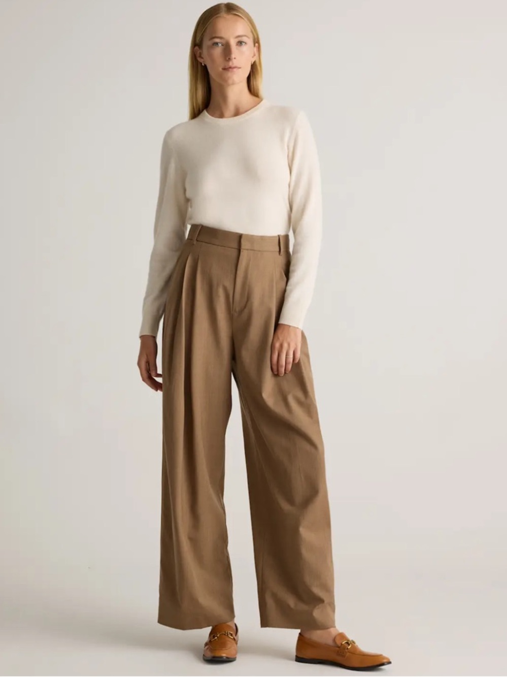 QUINCE Mongolian Cashmere Crewneck Sweater, Size XS - Picture 3 of 5